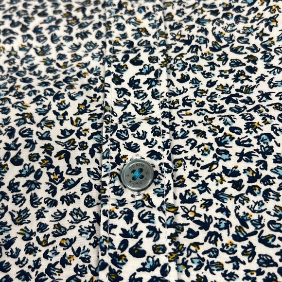 Denim & Flower Men’s Floral Print Slim Fit Short Sleeve Button Down Shirt - Picture 5 of 7